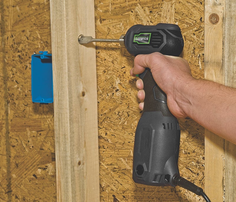 Genesis GCQD38A 3.5 Amp 3/8" Variable Speed Close-Quarter Drill with Non-Slip Grip - Image 3